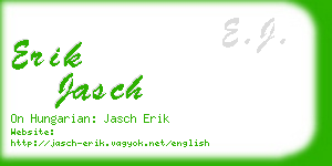 erik jasch business card